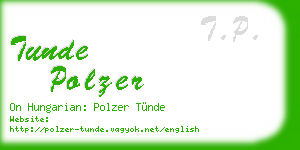 tunde polzer business card